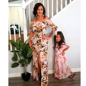 Speechless Kids Girls Pink Floral romper shorts dress long Easter Valentines